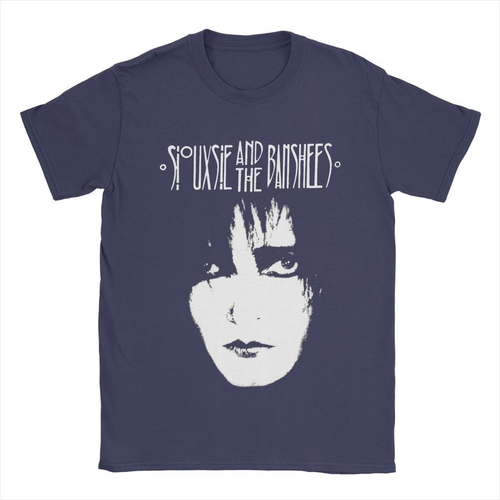 Men Siouxsie And The Banshees T Shirts Siouxsie Sioux Pure Cotton Tops Novelty Short Sleeve Crewneck Tees Summer T-Shirts
