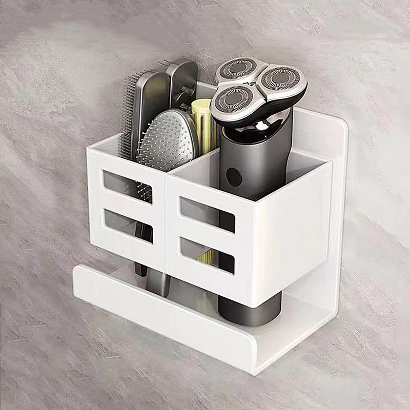 No Drill Shower Shelves Floating Bathroom Shelves Wall-Mounted Bathroom Shelves Over Toilet Floating Bathroom Shelves For Inside
