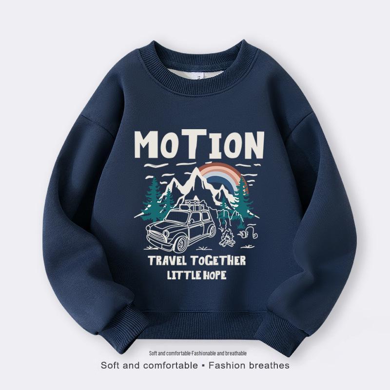 Boys' Trendy Long-Sleeve Sweatshirt for Spring & Autumn