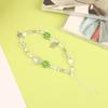Lucky Four Leaf Clover Phone Lanyard Y2K Sweet Fresh Beaded Phone Chain Keychain Wristband Cellphone Strap For Girl Gifts