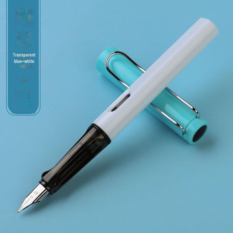 Zhengzi Student Fountain Pen - Iridium Gold 0.5mm Nib, 0.38mm Replaceable Ink Capsule, Steel Construction
