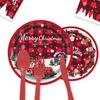 New Year Christmas Elk Theme Party Tableware Disposable Tableware Paper Plates Paper Cups Paper Towels Flag Christmas Tablecloth
