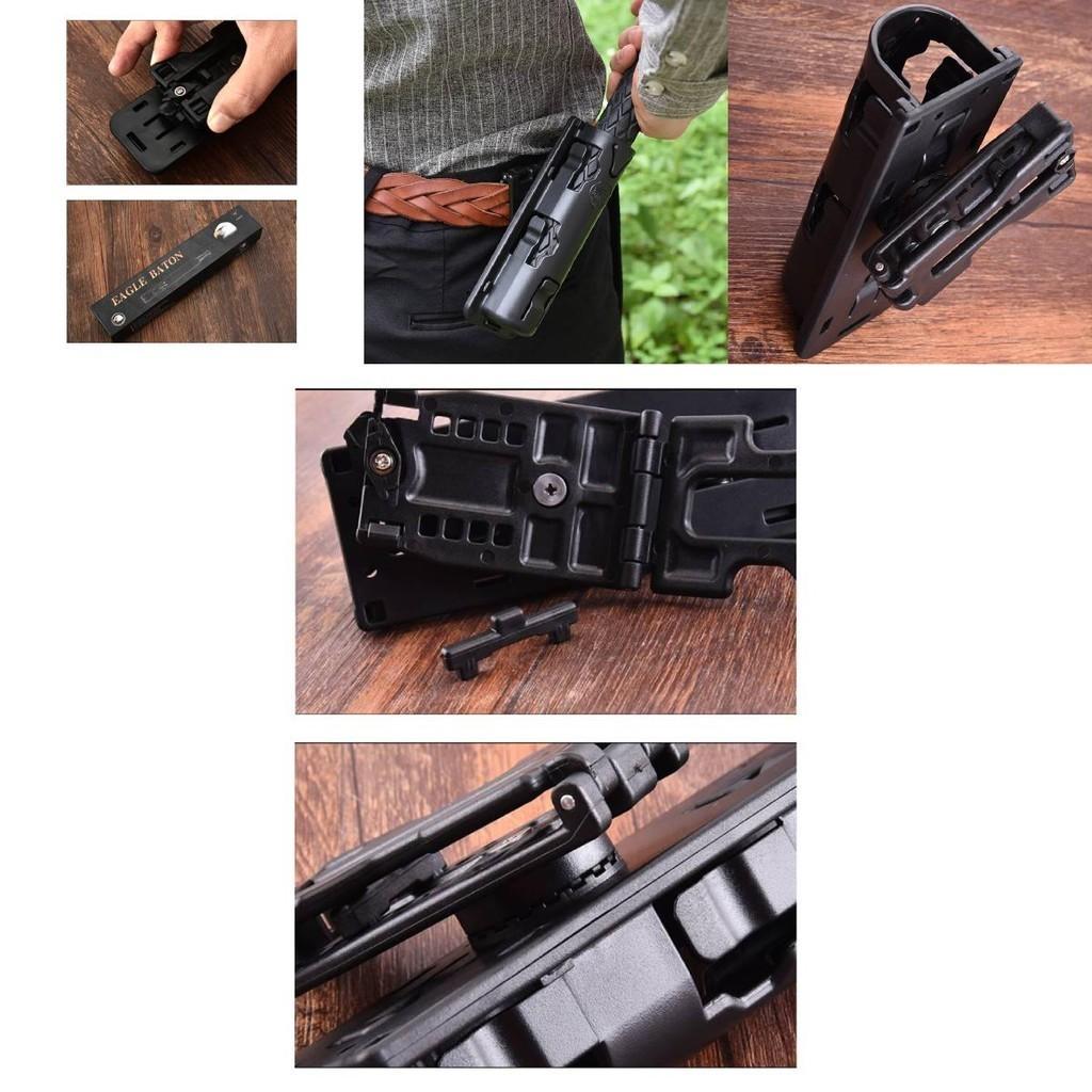 Outdoor Self Defense Gear Portable Telescopic Baton Cover Quick Draw Adjustable Length