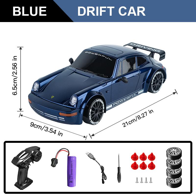 1/20 Tam Ölçekli RC Araba Rekabetçi 2.4G 4WD 15Km/h Işıklı Uzaktan Kumandalı Drift Yarış Aracı Çocuklar İçin Oyuncaklar Doğum Günü Hediyeleri