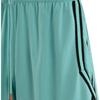 Nike Pantaloni scurți Dri-Fit Wnba cu dungi, color block, cu uscare rapidă, cu tiv crăpat și șnur, pentru femei, verde mentă DR5645-305