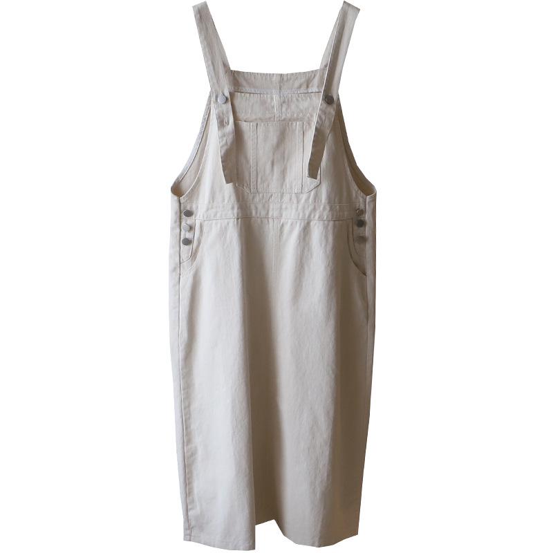 2025 Spring/Summer Korean Style Slimming Denim Overalls Dress for Women