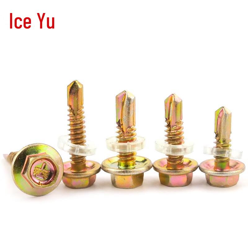 Bingyu Color Zinc Hex Head Self-Tapping Drill Screws