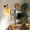 Retro Bamboo Weave Bedside Wall Lamp - Japanese Rattan and Wood Lighting Fixture for Rustic Bedrooms and Restaurants