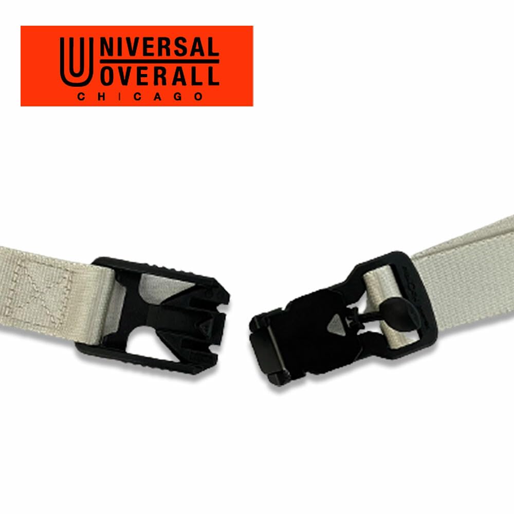 UNIVERSAL OVERALL FIDLOCK buckle nylon belt, white