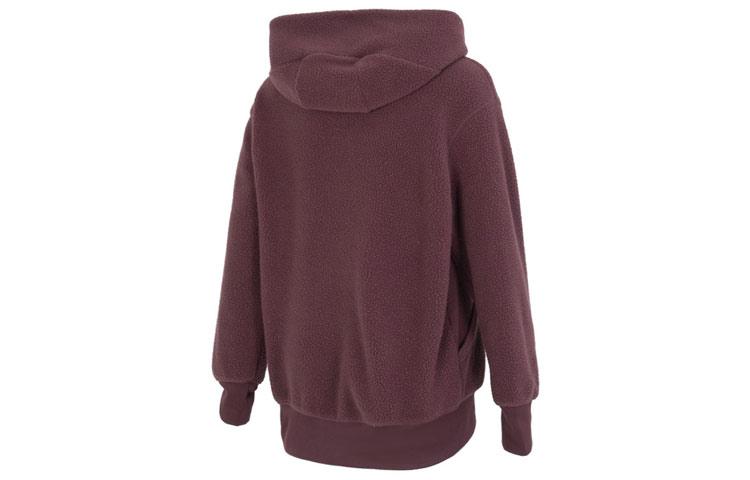 Nike Sweatshirts Women's Burgundy Hooded Moderate Regular DQ6841-652