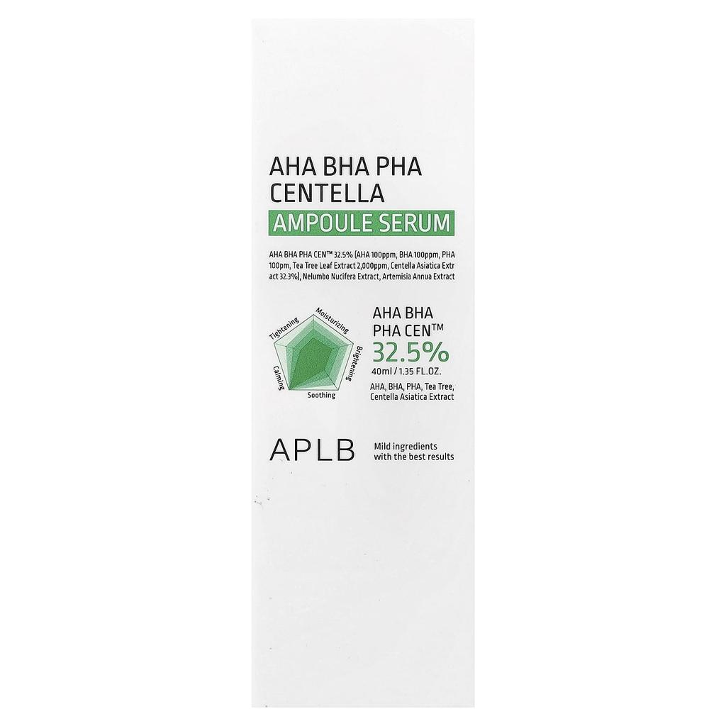 APLB, AHA BHA PHA Centella Asiatica Ampoule Serum, 40ml (1.35 fl oz)