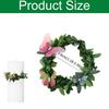 10 Pcs Drip Protection Communion Candle,Candle Rings Small Artificial Wreaths Drop Catcher For Candles