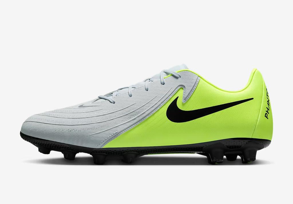 Nike Phantom GX 2 Academy HG Soccer Size Soccer Shoes for Hard Dirt and Artificial Men's Cleats, 27.5cm, Low-Cut, Ground, Turf, Volt/Yellow/Gray,