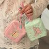 Mini Sanitary Napkins Storage Bag Embroidery with Lanyard Lipstick Storage Pouch Gift Large Capacity Feminine Period Pouch