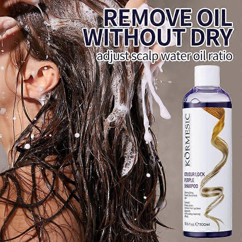 Purple Hair Shampoo, Toning Purple Shampoo for Purple Hair for Blonde Platinum and Gray Hair Hair Color Treated, Yellow Tones, Reduce Brassiness 300ml