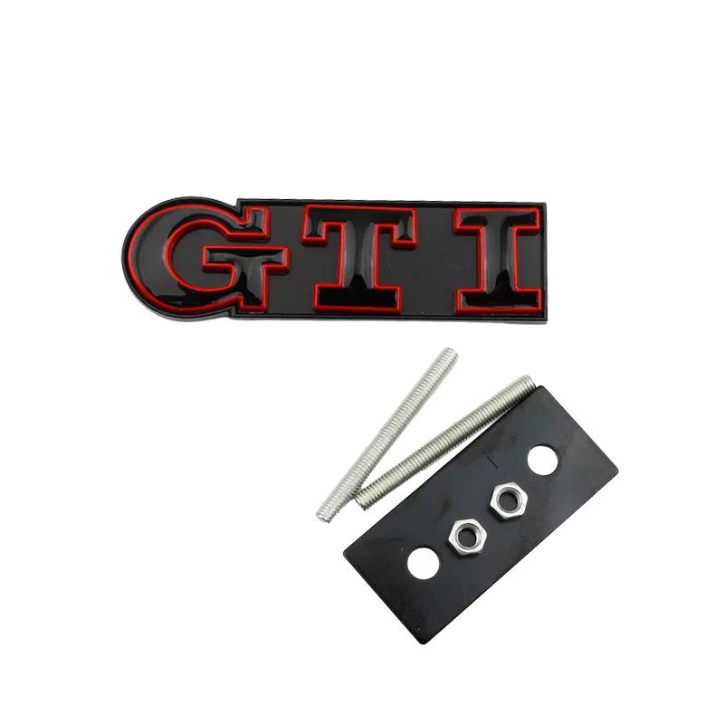 3D Metal GTI Badge Car Front Grille Emblem for Volkswagen VW Caddy Golf 5 6 7 8 GTD Polo Jetta Passat B5 Tiguan Touran MK3 MK5 RJ4