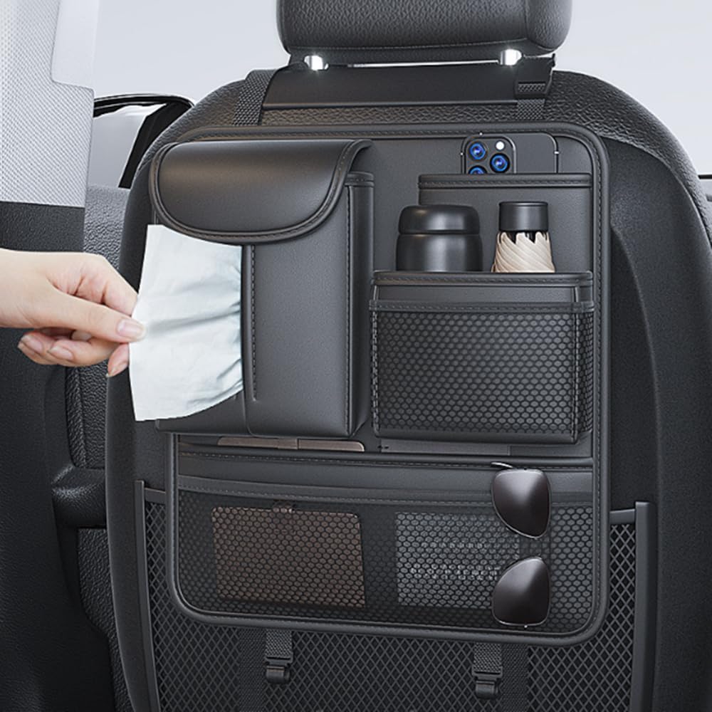 TATACLEA Car Seat Back Storage Car Car Seat Back Storage Car Back Seat Storage Easy Car Long Style 1 Piece Pocket, Storage, Bag, Bag, Multifunctional,