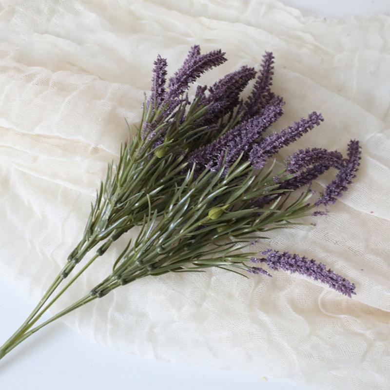1 pęczek realistyczne sztuczne lawendowe kłosy pszenicy wiejski styl wieczne kwiaty ogród weselny