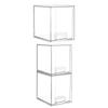 Make-up-Aufbewahrungsbox Make-up-Organizer mit Deckel Stabile stapelbare Mehrzweck-Tischbox für Arbeitsplatte Schminktisch Wohnzimmer