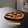 Abay Wooden Round Tea Snack Platter