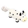 Latex Dog Toy Squeaky Soft Interactive Unique Shape Puppy Chewing Toy for Indoor Small Medium Dogs Cow