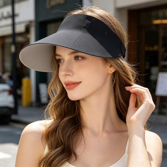 Empty Top Sun Hat Double-Sided Wearable Design Seamless Fit Cycling Hat Boneless Seam