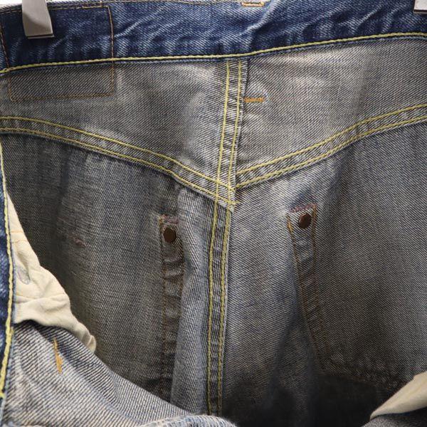 Denime Red ear, back rivet, old Straight denim pants w30 jeans Men's Used