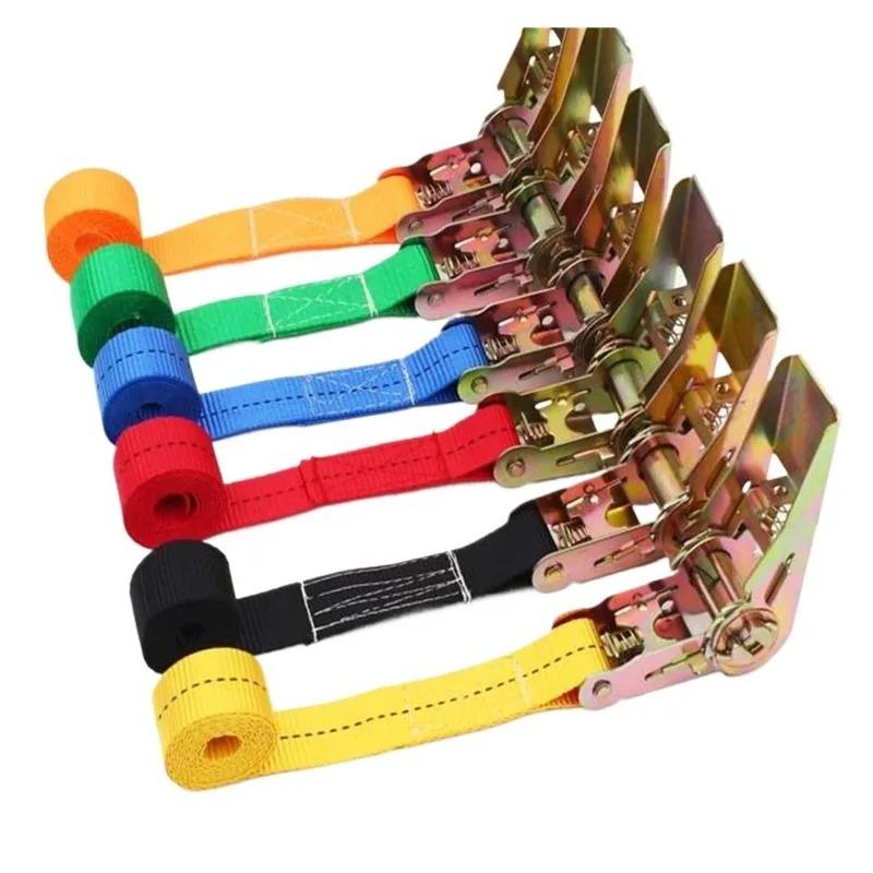 Ratchet Tensioner Freight Car Fixed Tightener Tighten Rope for Luggage Goods Transportation Outdoor Camping Cargo Strap