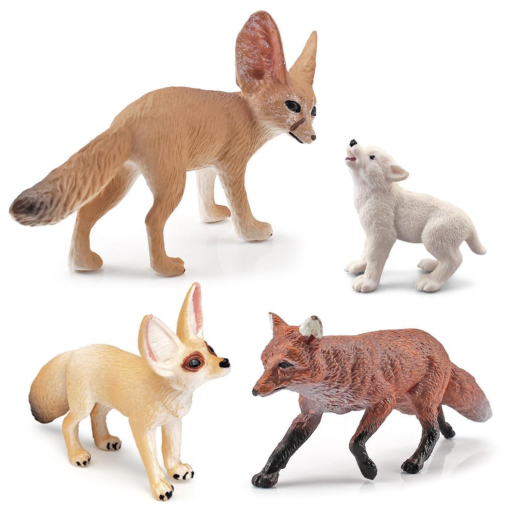 Coyote Wildlife Pvc Model Set With Static Animal Figures For Learning And Play