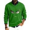 Men's V-neck Long Sleeve Ribbed Knit Pullover