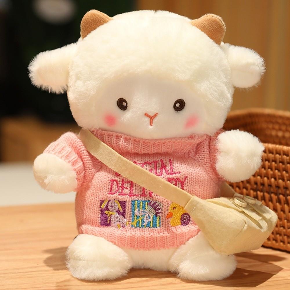 Soft Lamb Doll Plush Toy Kawaii Stuffed Soft Animal Toy Sheep Plush Dolls Car Interior Decoration
