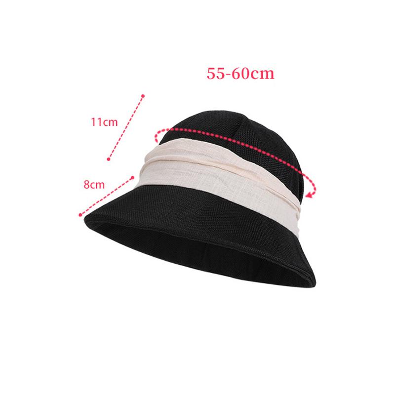 Summer Outdoor Sunshade Hat Women's Big Brim Fisherman Hat Retro Basin Hat