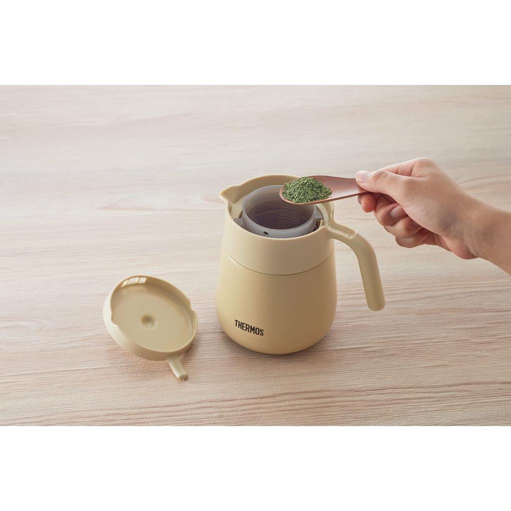 Thermos Vacuum Insulated Teapot with Strainer 700ml Beige TTE-700 BE