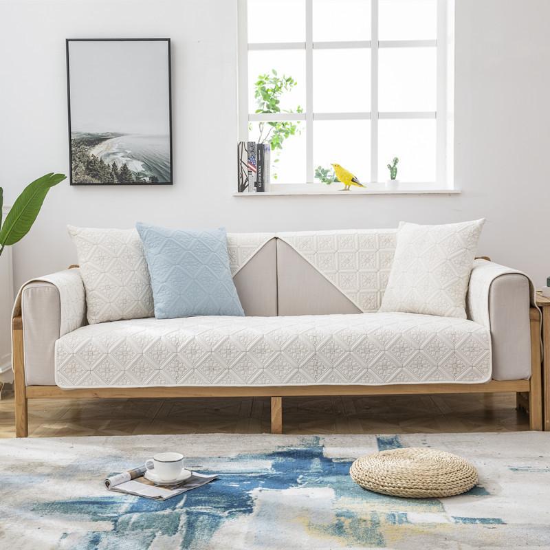 

Чехол для диванной подушки Four Seasons Fabric Solid Color Modern Simple Double Sofa Cushion 70*70