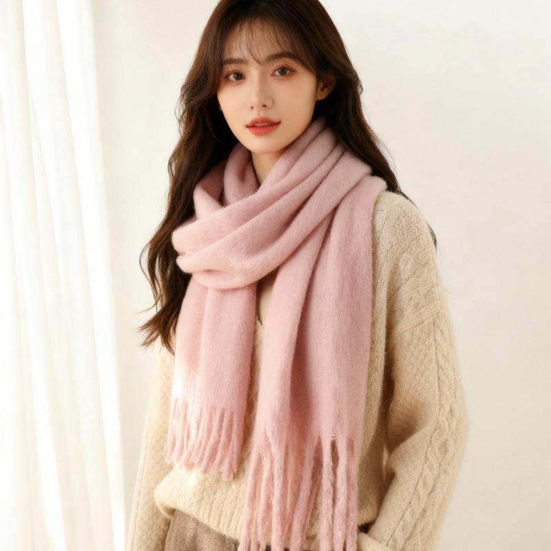 Autumn and winter plaid scarf women's winter high-end sense new versatile warm couple scarf shawl Korean explosion