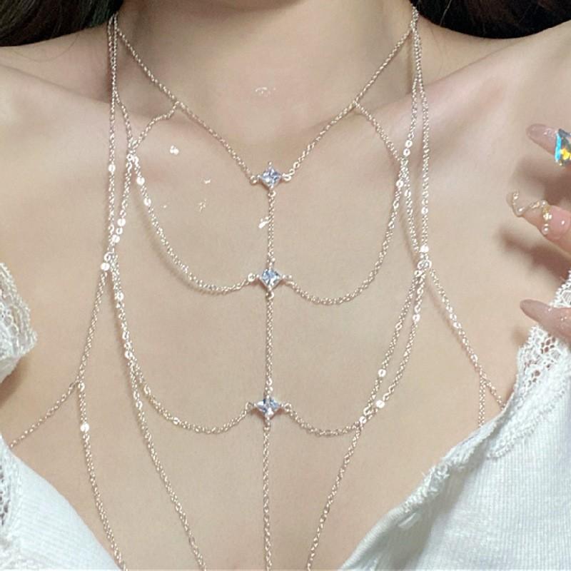 Pure desire wind~ super fairy lace butterfly fringed leg chain niche design leg ring Mori high value waist chain neck chain