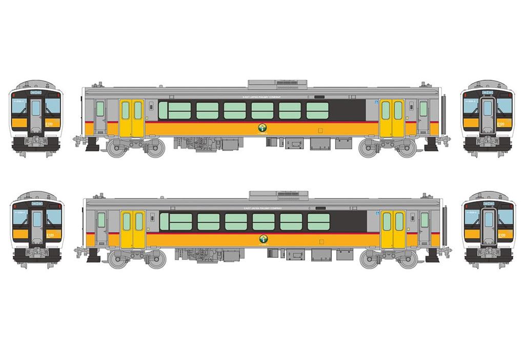 TOMYTEC Railway Collection, JR Kiha E120 Series, Ban'etsu West Line, 2-Car Set, Diorama Supplies, 336365