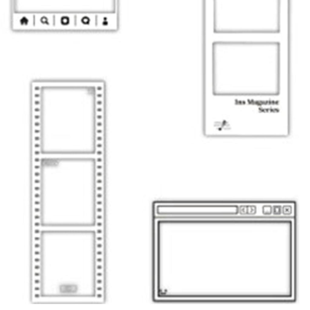 20 ks Retro samolepek s filmem z fotoaparátu PET Dekorativní Vintage samolepky na scrapbooking pro DIY