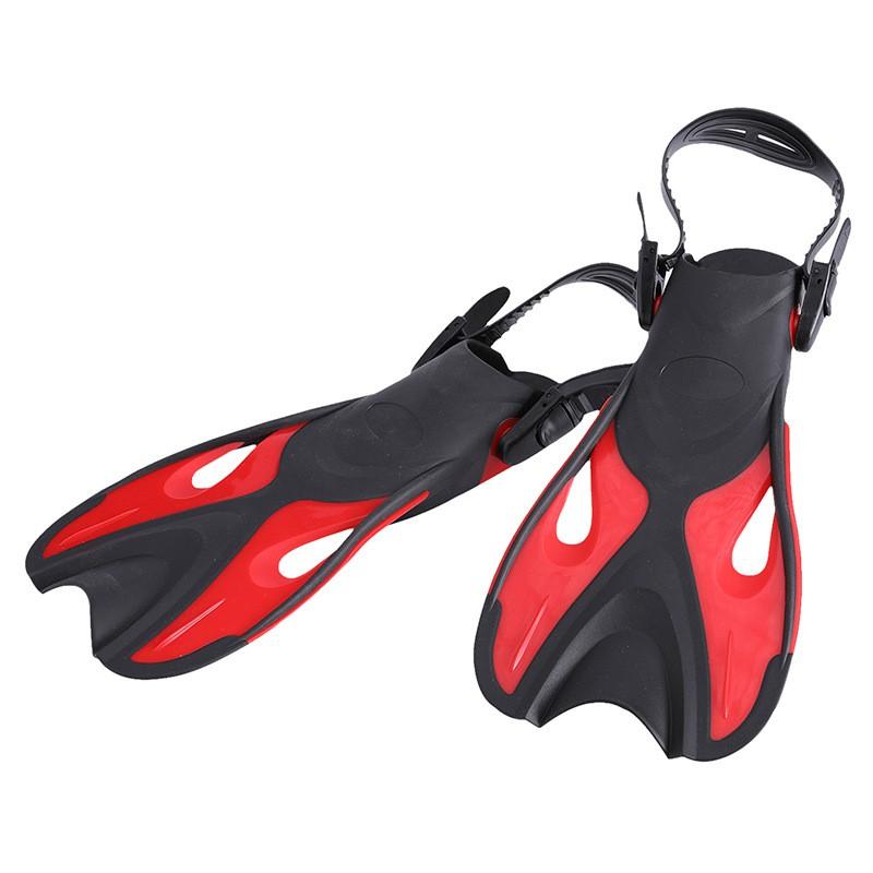 Adjustable Open-Heel Swim Fins Kids Size 24-36 TPR PP POM Short Frog Snorkeling Diving Gear