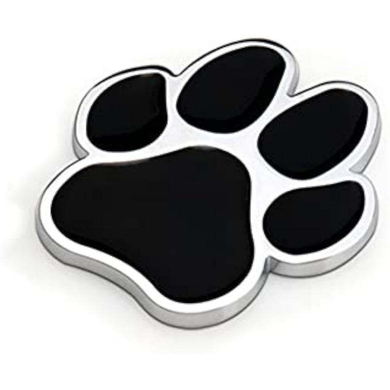 

Paw Print Car Decal, 3D Chrome Dog Paw Footprint Metal Sticker for Auto, Motorcycle