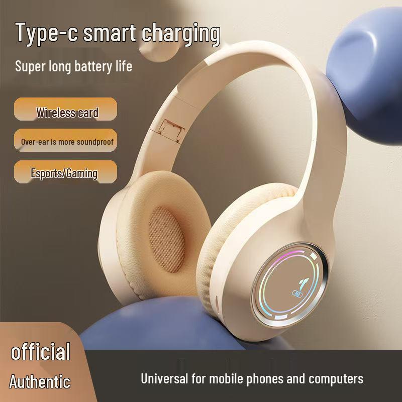 RGB Luminous M3 Over-Ear Bluetooth Gaming Headphones: Wireless, Wired, Universal Compatibility