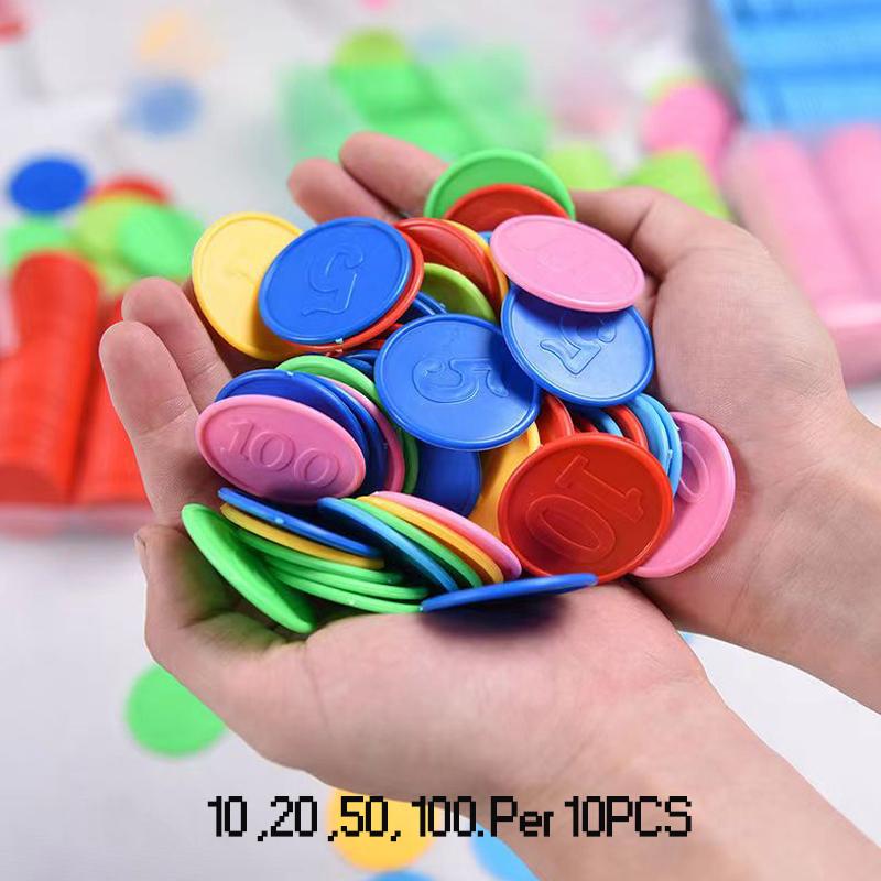 Pokerchips Mit Nummern Zählmarkierungen Brettspiele Erwachsene Kinder Party Karneval Spaß Mitgebsel Tischspiele Für Die Ganze Familie