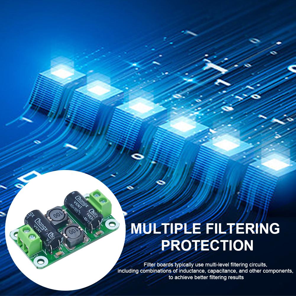 DC Power Filter Board 0-25V/0-50V 2A/3A/4A Class D Power Amplifier Module EMI Suppression Module