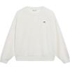 Li Ning Sports Trend Serie Einfarbig Rundhals Bequem Atmungsaktiv Vielseitig Lockeres Sweatshirt Damen Sweatshirt Off-White AWDT026-5
