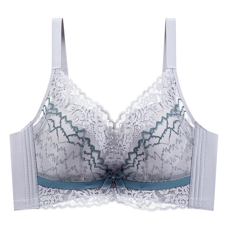Lace Wire-Free Adjustable Push-Up Bra for Small Bust - Seamless, Breathable, Anti-Sagging Women's Underwear