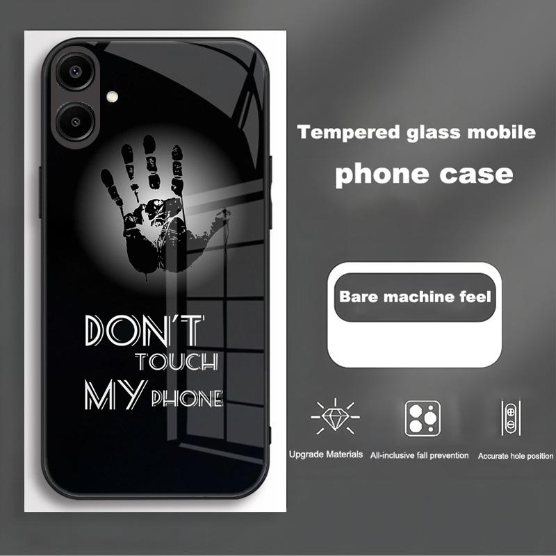 Shockproof Tempered Glass Case For Samsung Galaxy A56 A36 A26 A16 A06 5G Phone Back Cover Luxury Shell Coque Full Lens Protector