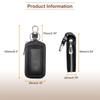 Car Key Fob RFID Smart Key Metal Key Zipper for Remote Key Black [uxcell] 2-Pack Case, Leather, Compatible, Keychain, Holder, Hook, Ring, Bag, Fob,