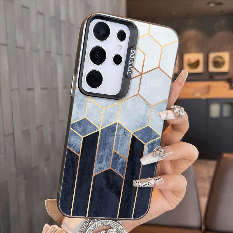 Geometric Marble Pattern Soft Phone Case for Samsung A17 A16 A15 A14 A13 A57 A56 A55 A54 A53 A37 A36 A35 A34 A33 A26 A25 A24 A23