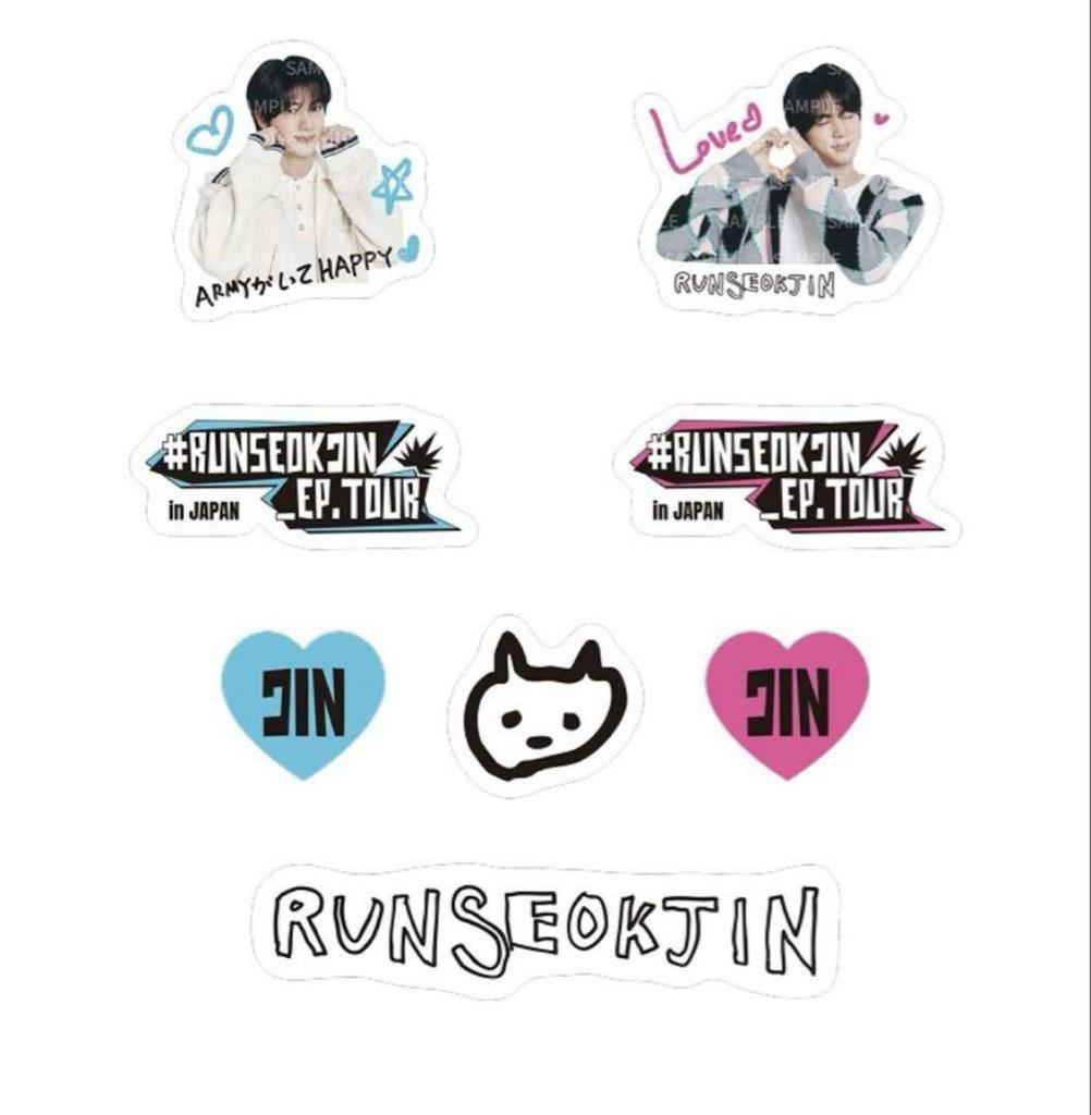 [USED] JIN[RUNSEOKJIN in JAPAN] STICKER SET