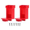 2Pcs Tool Mount Holder Battery Dock Hanger for 18V 20V Lithium Batteries Support Fixing BracketRed
